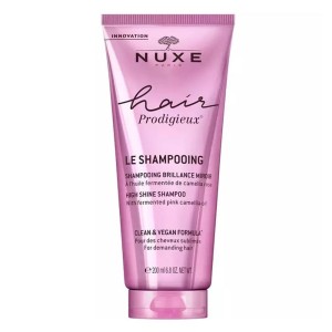 Nuxe Hair Prodigieux High Shine Shampoo Σαμπουάν Λάμψης με Εκχύλισμα Ελαίου Ροζ Καμέλιας, 200ml