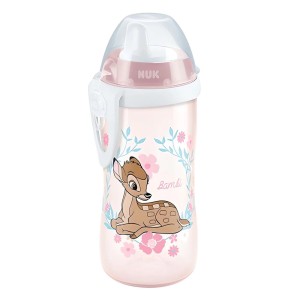 Nuk Kiddy Cup Disney Classic Βambi Ελαφάκι Ροζ Παγουράκι με Ρύγχος, 300ml