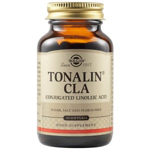 Solgar Tonalin CLA 1300mg για Μείωση Λίπους Έλεγχο Βάρους και Γράμμωση, 60 μαλακές κάψουλες