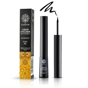 Garden Liquid Eyeliner Waterproof Αδιάβροχο Eyeliner No01 Black, 4ml