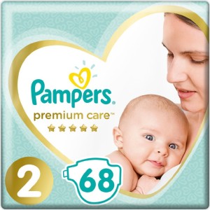 Pampers Premium Care Jumbo Box Νo 2 (4-8kg), 68 τμχ