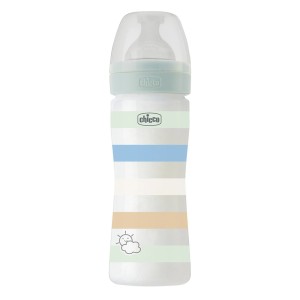 Chicco Πλαστικό Μπιμπερό Well Being Κατά των Κολικών με Θηλή Σιλικόνης για 2m+, 250ml 