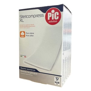 Pic Stericompress XL Αποστειρωμένες Γάζες 36x40cm, 12τμχ