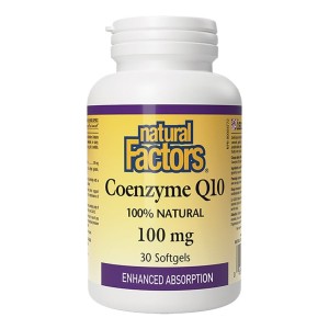 Natural Factors Coenzyme Q10 100mg, 30softgels