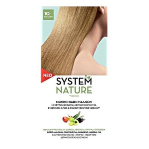 System Nature Βαφή Μαλλιών 10.0 Κατάξανθο, 60ml