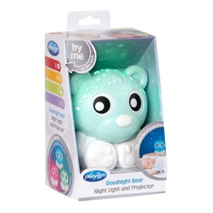 Playgro Goodnight Bear Night Light and Projector Blue -  Αρκουδάκι με Φωτάκι Νυκτός & Προβολέα 0m+, 1τμχ