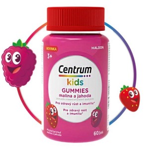 Centrum Kids Gummies Παιδική Πολυβιταμίνη Γεύση Φράουλα Βατόμουρο, 60 ζελεδάκια