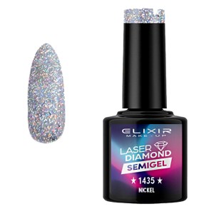 Elixir Make-up Semi Gel Ημιμόνιμο Επαγγελματικό Βερνίκι Νυχιών Νο1435 Nickel, 8ml