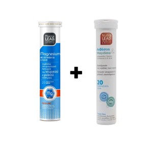 Pharmalead Μαγνήσιο με Βιταμίνη Β6, 20 αναβράζοντα δισκία & Ασβέστιο + Μαγνήσιο, 20 αναβράζοντα δισκία