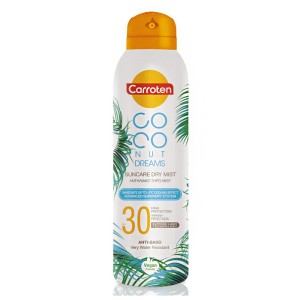 Carroten Coconut Dreams Suncare Dry Mist Αντηλιακό Ξηρό Mist Προσώπου SPF30, 200ml 