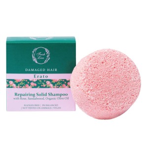 Fresh Line Erato Solid Shampoo Ερατώ Στερεό Σαμπουάν Επανόρθωσης & Ενυδάτωσης, 70gr