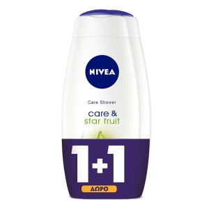 Nivea Αφρόλουτρο Care & Star Fruit Αφρόλουτρο (1+1 Δώρο), 1000ml