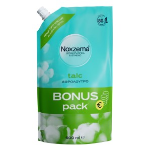 Noxzema Talc Αφρόλουτρο Bonus Pack Refill, 600ml
