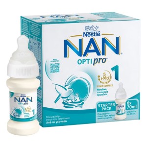 Nestle Nan Optipro 1 Starter Pack Γάλα σε Σκόνη Έτοιμο προς Κατανάλωση 0m+, 420ml