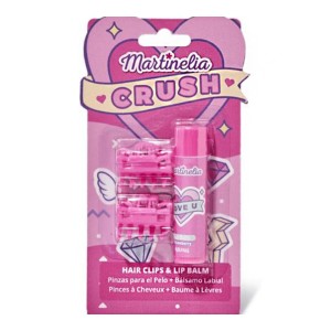 Martinelia Crush Beauty Κοκαλάκια Μαλλιών & Lip Balm Marshmallow, 1σετ