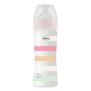Chicco Bottle Well Being Anti-Colic System Μπιμπερό Πλαστικό Μέτριας Ροής 2m+, 250ml