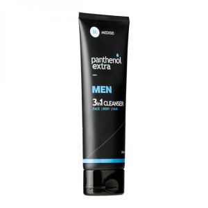 Panthenol Extra Men 3 in1 Cleanser Face Body Hair Ανδρικό Αφρόλουτρο - Σαμπουάν, 200ml