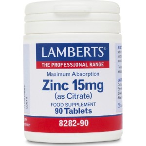 Lamberts Zinc 15mg (Citrate), 90 ταμπλέτες