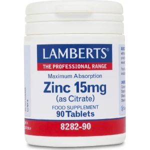 Lamberts Zinc 15mg (Citrate), 90 ταμπλέτες