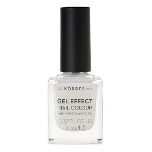 Korres Gel Effect Nail Colour Bερνίκι Νυχιών Porcelain White 2, 11ml