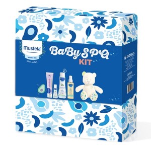 Mustela Baby Spa Kit με Gentle Cleansing 2x200ml, Baby Oil 100ml, Κρέμα Αλλαγής Πάνας VBC 50ml & Δώρο Hydra Bebe Body Lotio 50ml + Αρκουδάκι Musti, 1σετ
