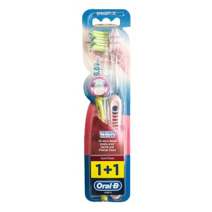 Oral-B SensiClean Precision Gum Care - Extra Soft, Χειροκίνητη Οδοντόβουρτσα Γαλάζιο, 2τμχ (1+1 Δώρο)