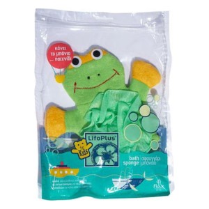 Lifoplus For Kids Bath Sponge Παιδικό Σφουγγάρι Μπάνιου Βατραχάκι, 1τμχ