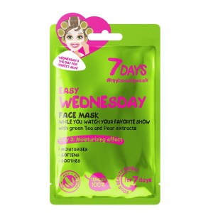 7Days Easy Wednesday Sheet Mask Μάσκα Ενυδάτωσης Με Λευκό Τσάι & Αχλάδι, 28g