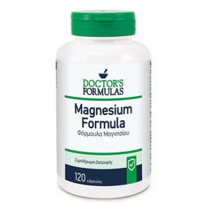 Doctors Formulas Magnesium Συμπλήρωμα Διατροφής που Συμβάλλει στη Φυσιολογική Λειτουργία των Μεταβολικών Διεργασιών που Αποσκοπούν στην Παραγωγή Ενέργειας, 120caps