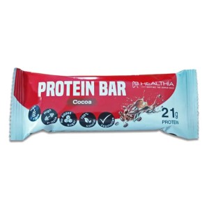 Healthia Protein Bar Cocoa, Μπάρα Πρωτεΐνης με Γεύση Κακάο, 60gr