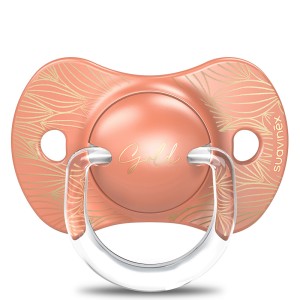 Suavinex Πιπίλα Σιλικόνης για 18+ μηνών Physio Gold Orange, 1τμχ