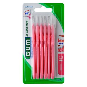 Gum Trav-Ler Interdental Brush 2614 (1,2mm) Μεσοδόντια Bουρτσάκια Ροζ, 6τμχ