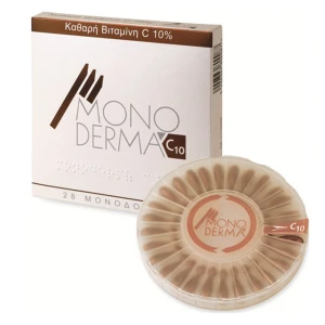 PharmaQ MonoDerma C10 Καθαρή βιταμίνη C 10% σε Μονοδόσεις, 28 ambs