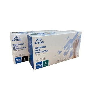 Intco Medical Γάντια Βινυλίου Μιας Χρήσης Χωρίς Πούδρα, 100τμχ