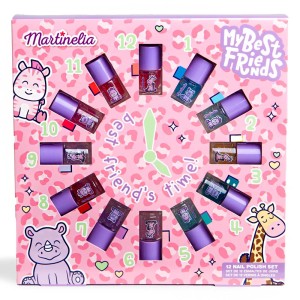 Martinelia My Best Friends Clock Nail Polish Beauty Set Παιδικό Σετ Γκλίτερ Βερνίκια Νυχιών, 12x3ml