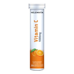 Helenvita Vitamin C 1000mg - Συμπλήρωμα Διατροφής Βιταμίνης C, 20 αναβρ.δισκία