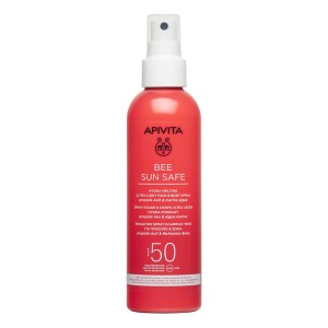 Apivita Bee Sun Safe Hydra Melting Face Body SPF50 Ενυδατικό Αντηλιακό Spray Ελαφριάς Υφής Για Πρόσωπο - Σώμα, 200ml
