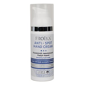 Froika Anti-Spot Hand Cream SPF15 Λευκαντική Κρέμα Χεριών με Αντηλιακή Προστασία, 50ml