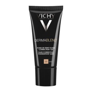 Vichy Dermablend Fluid Make-Up 35 Sand Διορθωτικό Make-Up Υψηλής Κάλυψης έως 16hrs, 30ml