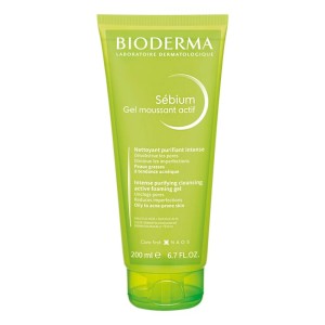 Bioderma Sebium Actif Foaming Αφρίζων Gel Καθαρισμού Προσώπου για Ακνεϊκές Επιδερμίδες, 200ml