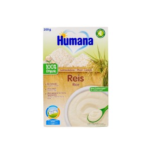Humana Βιολογική Κρέμα Ρυζάλευρο Χωρίς Γάλα 4m+, 200gr