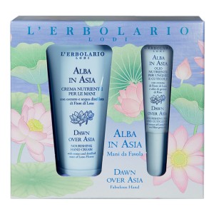 L Erbolario Promo Alba in Asia Kit Mani da Favola Θρεπτική Κρέμα Χεριών 50ml & Θρεπτικό Έλαιο για τα Νύχια 7.5ml, 1σετ
