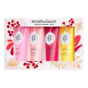 Roger & Gallet Rose Fleur De Figuier Gingembre Σετ Περιποίησης για Καθαρισμό Σώματος με Αφρόλουτρο, 4x50ml