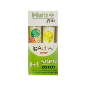 Πακέτο Πολυβιταμινών IgActive Multi Plus και IgActive Osteo 2 x 20 αναβράζοντα δισκία