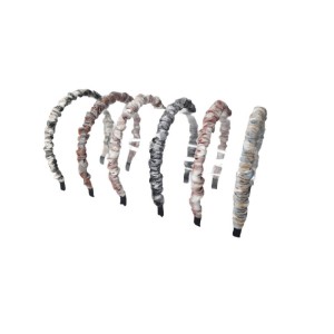 Ro accessories Παιδική στέκα μαλλιών καρό ύφασμα