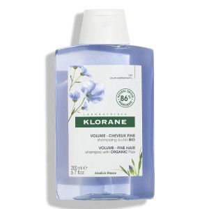 Klorane Flax Fiber Volume & Texture Shampoo BIO Σαμπουάν με Ίνες Λιναριού σε Οικολογική Συσκευασία, 200ml