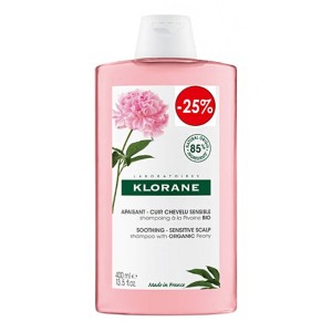 Klorane Promo Pivoine Σαμπουάν για το Ευαίθητο & Ερεθισμένο Τριχωτό, 400ml