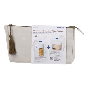 Korres Promo White Pine Menopause Essentials Κρέμα Νύχτας 40ml & Δώρο Ορός Προσώπου 15ml, 1σετ