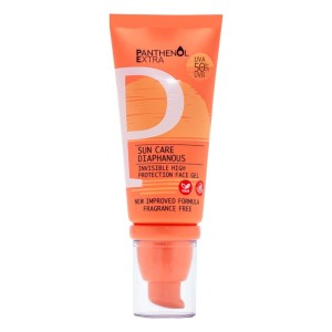 Panthenol Extra Sun Care Diaphanous Αντηλιακό Gel Προσώπου SPF50, 50ml