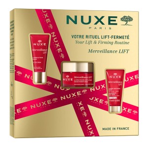 Nuxe Promo Merveillance Lift με Κρέμα σε μορφή πούδρας για εφέ ανύψωσης 50 ml, Merveillance LIFT – Συσφικτική Κρέμα Ματιών 15ml, Merveillance LIFT – Συμπυκνωμένη Κρέμα Νύχτας 15ml, 1σετ